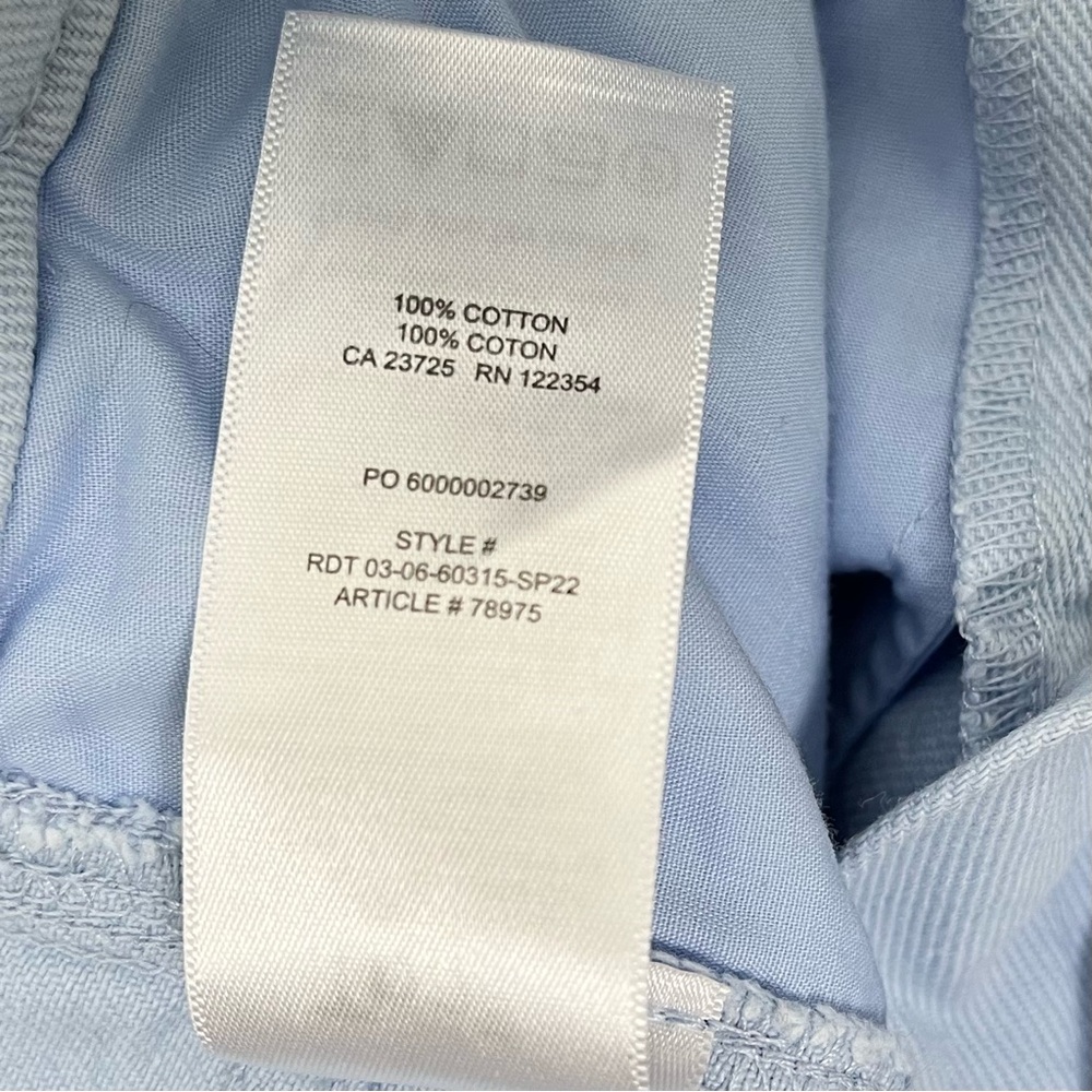 Aritzia TNA Light Blue Straight Leg 100% Cotton Cargo Pants Size 2 - Picture 11 of 15